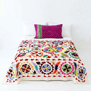 Étagère murale brodée en coton uzuk, vente en gros, 3 pièces - Product Image 1