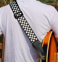 Bracelet en cuir Melody Guitare folk Guitare acoustique Personnalité La sangle de guitare peut être élargie 100 mixte