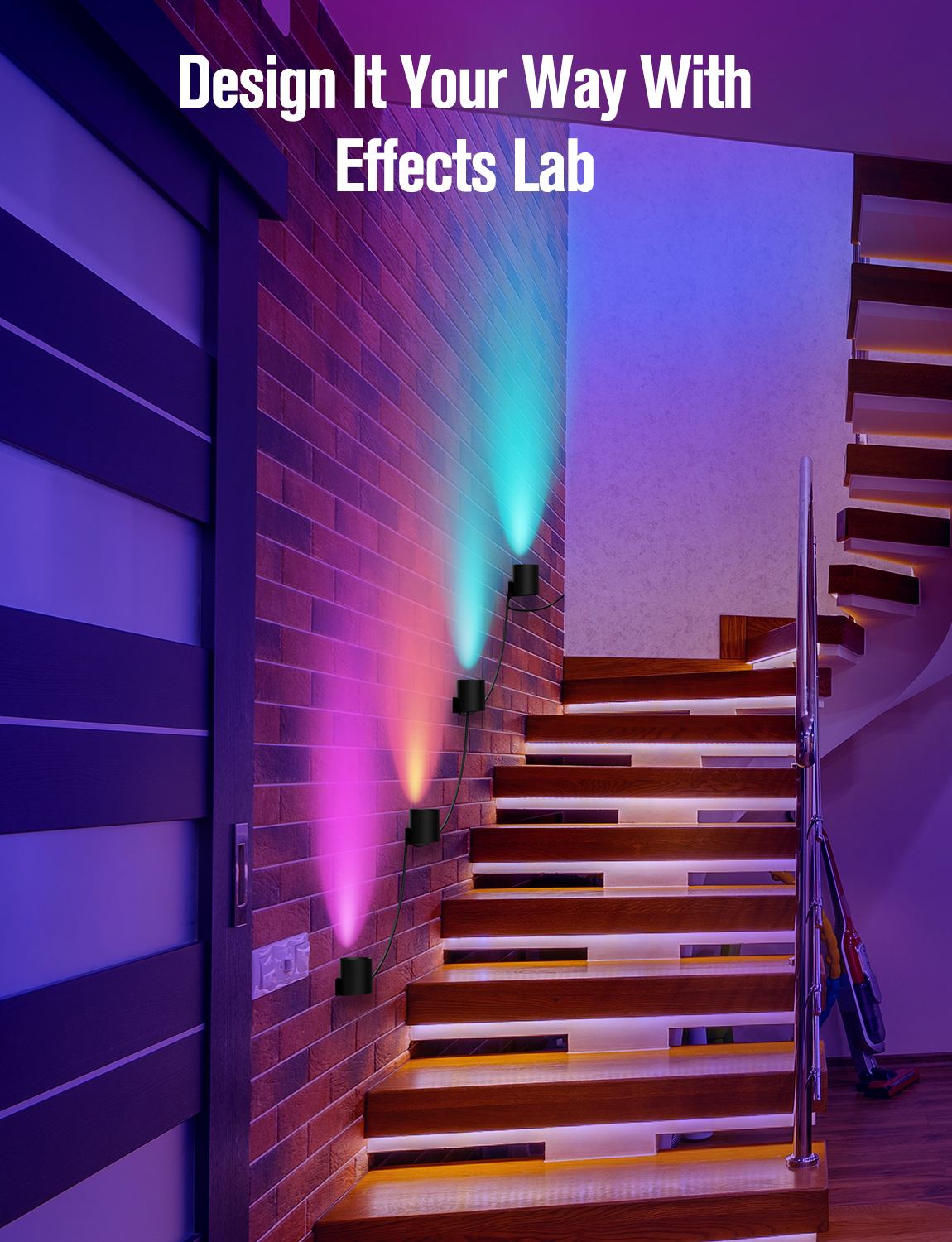 Nordic Modern Minimalist dimmable Wall Light Lines Decorative Smart LED lamp Living Room RGB Rainbow LED Smart Wall Lights