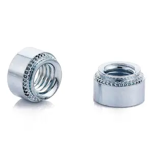 Self Clinching Nuts Fasteners Carbon Zinc Stainless Steel Knurled Pressure Self Clinching Nuts