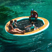 Hamac d'eau à bord polygonal Équipement de loisirs aquatiques et de divertissement Tapis gonflable à l'eau