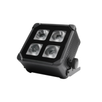 Projecteur LED de Scène Extérieur IP65 DMX512 4x20W RGBWA UV 6-en-1 en Aluminium avec CRI Élevé 95 pour Effet Wall Wash
