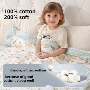 Ensemble de literie pour bébé à motif animal personnalisé, 100% coton, antibactérien, antistatique, imprimé aux pigments, multifonction, grand format carré - Product Image 3