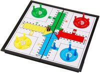 Hot Selling High Quality 10" Plastic Ludo Go Board Folding Travel Magnetic Ludo Game Set