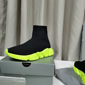 High Elastic Sock Sneakers for <b>Men</b> Women Fluorescent Green Casual Walking Shoes Lightweight Breathable Fashion Streetwear - Product Image 6