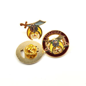 工厂供应Shriner共济会共济会抛光镀金金属定制设计 - Product Image 4