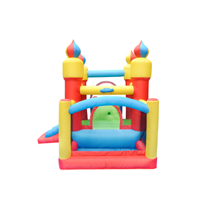<span class=keywords><strong>Petit</strong></span> château sautant d'air gonflable commercial en nylon de videur avec le <span class=keywords><strong>ballon</strong></span> de videur de thème de glissière - Product Image 3