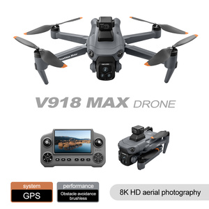 New V918 MAX FPV Drone with 4K Camera GPS Obstacle Avoidance Screen Remote <strong>Control</strong> Brushless Long Range RC Quadcopter for Adults - Product Image 1