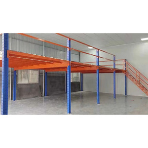 Nhiệm vụ nặng nề kho Loft gác lửng thép nền tảng Giá đa cấp gác mái lưu trữ hệ thống kệ tùy chỉnh thực hiện cấu trúc - Product Image 1