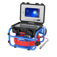 Cámara de Inspección de Tuberías de Alcantarillado Autonivelante de 30 m, Pantalla IPS de 10 Pulgadas, 1080P, Localizador de Sondas de 512 Hz con Contador de Metros y DVR