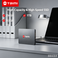Taimi Elite Performance 2.5 Inch SATA 3 SSD 256GB Internal Solid State Disk untuk Komputasi Laptop Desktop PC yang Membutuhkan Data Berat