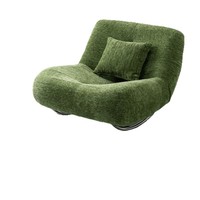 Fauteuil à bascule moderne en métal avec éponge haute densité, confortable et idéal pour le salon, le balcon et la maison