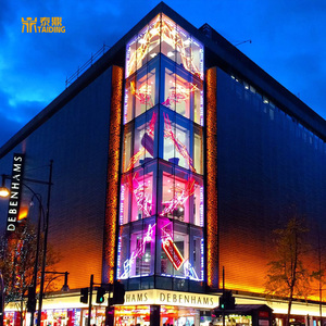 Màn hình LED HD dạng rèm, tường màn hình LED trong suốt P6, bảng hiển thị LED tương tác trong suốt, màn hình quảng cáo đa phương tiện 3D linh hoạt - Product Image 2