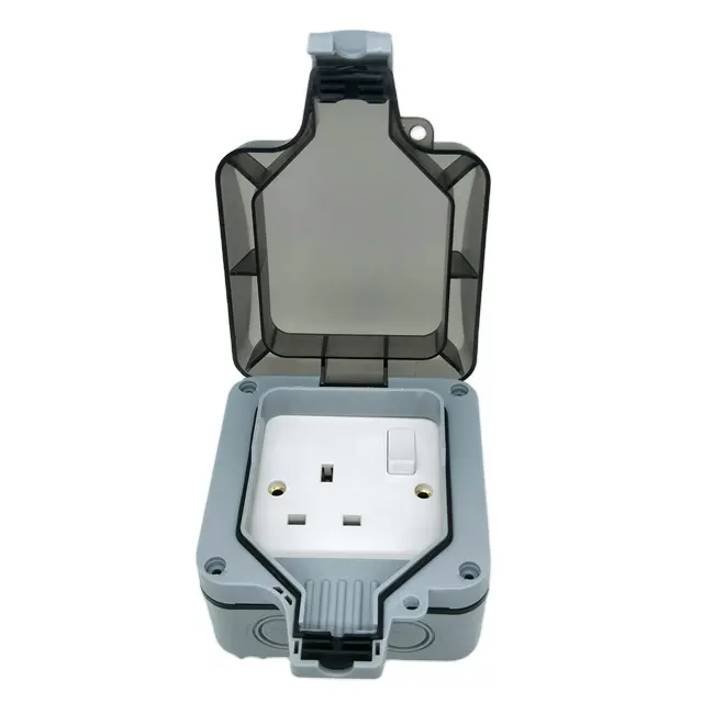 outdoor electric waterproof 13a ip66 on off wall switches and sockets enclosure 1 gang 2 way switch british standard