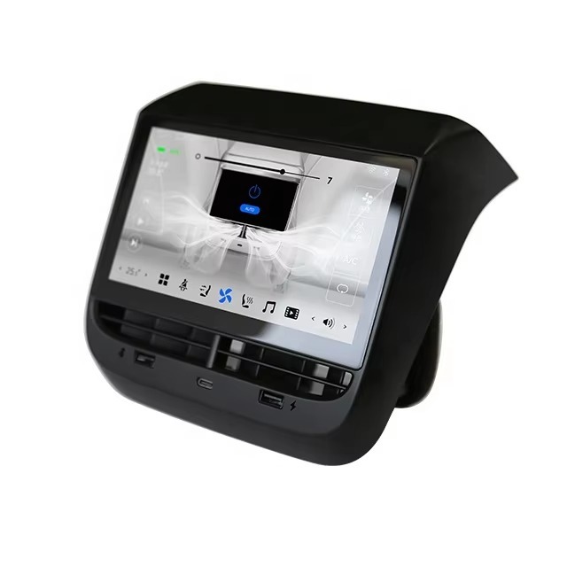 7-inch Touch Screen Android Car Rear Seat Entertainment System Tesla Model 3/Y Air Vent Mount BT WIFI CarPlay Android Auto