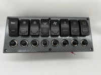 Panneau de Commande Étanche 8 Gangs à Double LED de Qualité Supérieure avec Disjoncteurs pour Bateaux, Caravanes et Yachts 12V – Vente en Gros