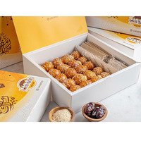 Boîtes d'emballage alimentaire personnalisées en papier pour le Ramadan, populaires pour les desserts arabes, les Lugaimat et les Logma, idéales pour les confiseries.