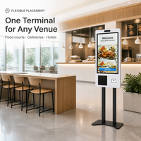 Intelligenter Hotel-Selbstbedienungs-Kiosk 21,5 Zoll Touchscreen SDK Barcode-Leser Zimmerkarten-Ausgabeautomat Reisepass-Scanner-Terminal