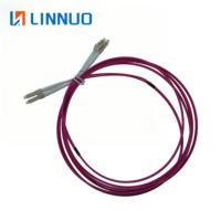 Cordon de brassage fibre optique LC vers LC Duplex MM OM4 PVC 3.0mm 3M pour centre de données