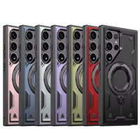 Coque pour Samsung S26 avec support rotatif à 360° pour Samsung A34 A35 A55 A54 5G, coque de téléphone robuste antichoc avec support intégré