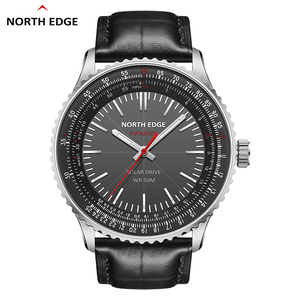 Reloj Deportivo para Exteriores NORTH EDGE EVOQUE3, Nuevo, de Acero Inoxidable, con 3 Agujas, Bisel Giratorio, Resistente al Agua IP67, Reloj de Negocios, Solar, Metálico - Product Image 6