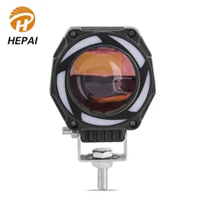 Fabriek Prijs 12V Led Angel Eyes Verlichting Knipperende High Low Light Automobiel Kleur Lens Koplamp