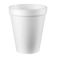 Gobelets en polystyrène blancs PTPACK de 16 oz, isolés pour boissons chaudes et froides