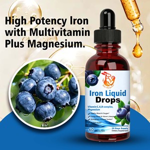 Suplemento de Hierro Líquido en Gotas OEM, Gran Venta, Contiene Multivitaminas y Magnesio, Apoya la Función Cognitiva, Suministro para 30 Días - Product Image 5