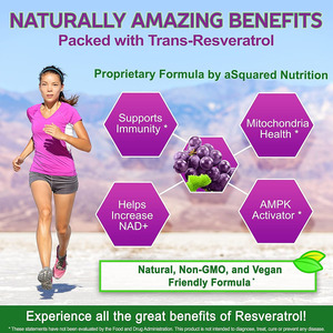 Cápsulas de mezcla de resveratrol y polifenoles de marca privada de alta calidad. Apoya la inmunidad y la salud de las mitocondrias. Ayuda a aumentar el NAD+. - Product Image 3