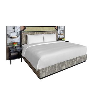 Marcos de cama de hotel de madera asequibles personalizables con cabecero y opciones de tamaños individuales dobles King Queen del fabricante de camas - Product Image 5