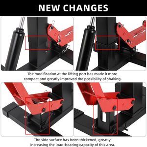 Soporte Elevador de Motocicleta JFG de <span class=keywords><strong>Altura</strong></span> Ajustable, de Acero Resistente, para Mantenimiento de Motos Todoterreno, con <span class=keywords><strong>Amortiguador</strong></span> Hidráulico - Product Image 6
