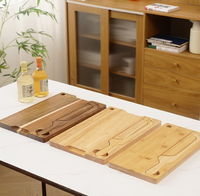 Ensemble de planches à pain, planche à découper en bois avec coupe-bagel en acier inoxydable pour baguette, pain au levain