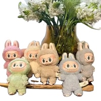 Vente en gros – Jouets PopMart 100 % originaux : Adorables figurines Labubu V1 The Monsters Box – Série Macaron excitante – Boîtes mystères – Porte-clés