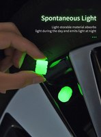 Capuchons de valve de pneu lumineux, vert et bleu fluorescent, pour voiture, moto, vélo, décoration de roue, couvercle de pneu lumineux