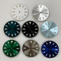 Usine OEM Logo personnalisé NH35 Japon 8215 ETA2836 Blanc 28.5mm Lumineux En Laiton Montre Cadrans Fabricants Montre Cadran Pièces
