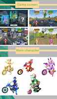Simulateur de course d'arcade Little Rider de 47 pouces, à monnayeur, pour 2 joueurs, machine de jeu de vélo en métal et plastique, japonais
