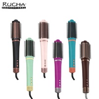 RUCHA 1500W Brosse Sèche-Cheveux Légère 3-en-1 pour Volume, Lissage et Bouclage