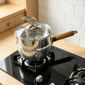 FLEY Articles de cuisine en gros, ustensiles de cuisine antiadhésifs en acier inoxydable 304 triple épaisseur pour la maison et l'hôtellerie, cuisinez en une <span class=keywords><strong>minute</strong></span> avec God. - Product Image 1