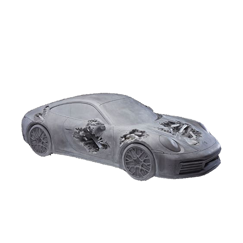 Устойчивая к коррозии модель автомобиля Порше, скульптура, Netflix, трендовые скульптуры, украшения