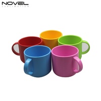 Vente en gros de tasses pour enfants en polymère personnalisables par sublimation, 6 oz, vaisselle pour enfants, blanches, modernes, durables