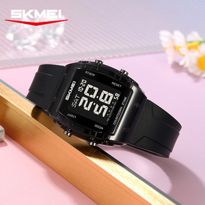 Montre électronique SKMEI avec boîtier <span class=keywords><strong>transparent</strong></span>, deux tailles au choix, multifonction, étanche, sportive, montre-bracelet numérique pour l'extérieur - Product Image 4