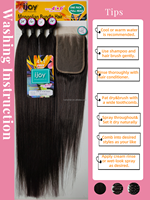 KEMY HAIR Mèches de Cheveux Mélangées avec Frontales en Dentelle 6x4 et 13x4, Lot de Cheveux en Gros Abordable avec Closure pour Femmes Noires