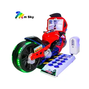 Kapalı çocuklar yüksek kaliteli sikke 3D video interaktif yarış oyun makinesi çocuklar Kiddie sürmek Motor motosiklet desteği süpermarket