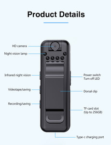 HD 1080P <span class=keywords><strong>Mini</strong></span> thể thao <span class=keywords><strong>DV</strong></span> hành động Máy ảnh trở lại clip cơ thể <span class=keywords><strong>cam</strong></span> với xoay ống kính mà không cần <span class=keywords><strong>wifi</strong></span> - Product Image 5