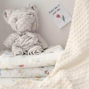 Manta Relajante <span class=keywords><strong>de</strong></span> Doble Capa para Bebés y Niños, para Jardín <span class=keywords><strong>de</strong></span> Infancia, Primavera, Verano, Uso con <span class=keywords><strong>Aire</strong></span> <span class=keywords><strong>Acondicionado</strong></span>, Suave - Product Image 1