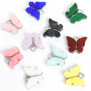 DZ019 dijes de mariposa colgantes de mariposa acrílicos Kit de dijes de mariposa coloridos para fabricación de joyas y pendientes y pulseras - Product Image 4