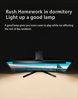 Barra de Luz Moderna para Monitor de Computadora, ABS, Atenuación Automática, Control Táctil, Alimentación USB, Lámpara LED para Lectura Electrónica, 3 Colores, Atenuación Continua