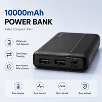 DOUBLE PONY Produk Terbaru 10000mAh 20W Pengisian Cepat Power Bank Tipis Portabel Tahan Air dengan Output Tipe-C