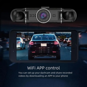 360 degrés 4 objectifs dashcam caméra de voiture grand Angle 1080P HD voiture DVR caméra dashcam Streaming voiture tableau de bord caméra dashcam boîte noire - Product Image 6