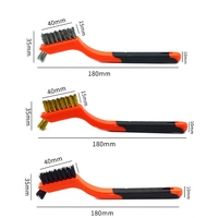 Brosse métallique pour le nettoyage des scories de soudage Brosse métallique en laiton/acier inoxydable/nylon poils supplémentaires pour le récurage de la peinture